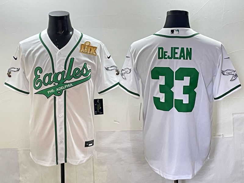 Men 2025 Philadelphia Eagles #33 Dejean white 2th generation Joint Name Nike Limited NFL Jersey style 008->philadelphia eagles->NFL Jersey